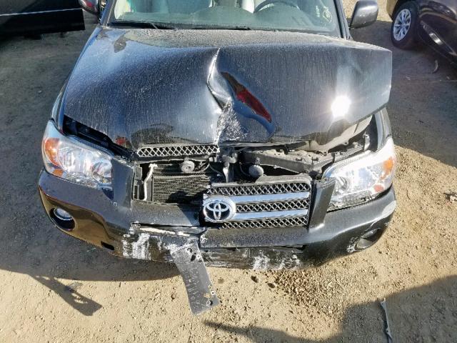 JTEEW21A360006791 - 2006 TOYOTA HIGHLANDER BLACK photo 7