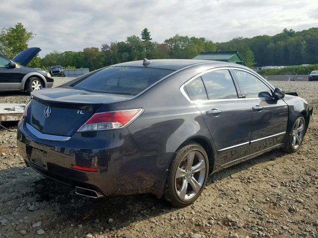 19UUA8F7XDA002549 - 2013 ACURA TL ADVANCE GRAY photo 4