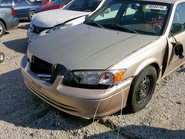 4T1BG22K61U065763 - 2001 TOYOTA CAMRY CE TAN photo 9