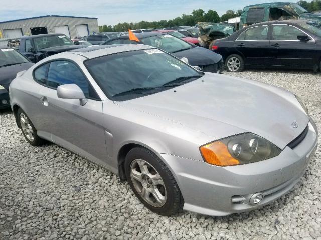 KMHHN65F23U051268 - 2003 HYUNDAI TIBURON GT GRAY photo 1