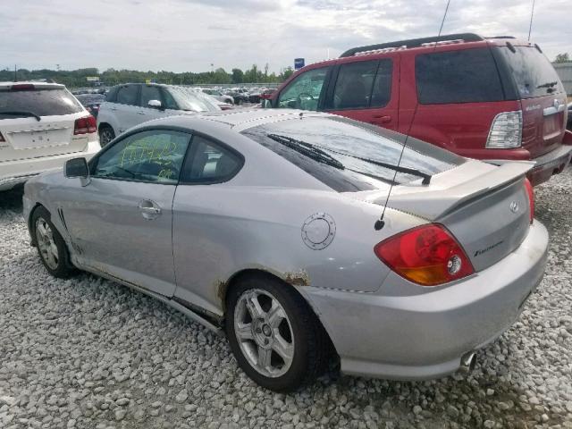 KMHHN65F23U051268 - 2003 HYUNDAI TIBURON GT GRAY photo 3