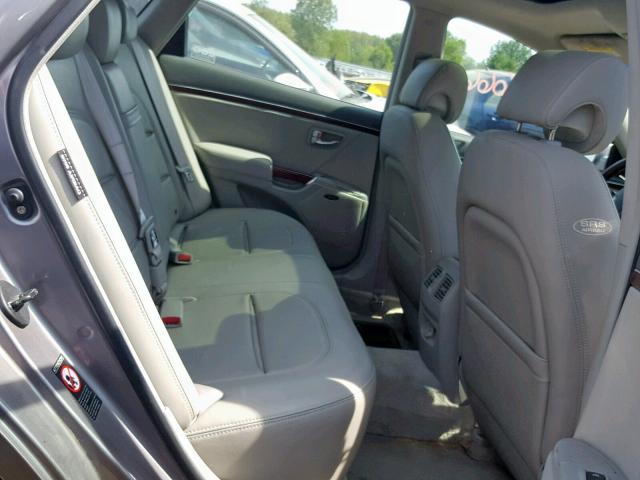 KMHFC46F77A218361 - 2007 HYUNDAI AZERA SE GRAY photo 6