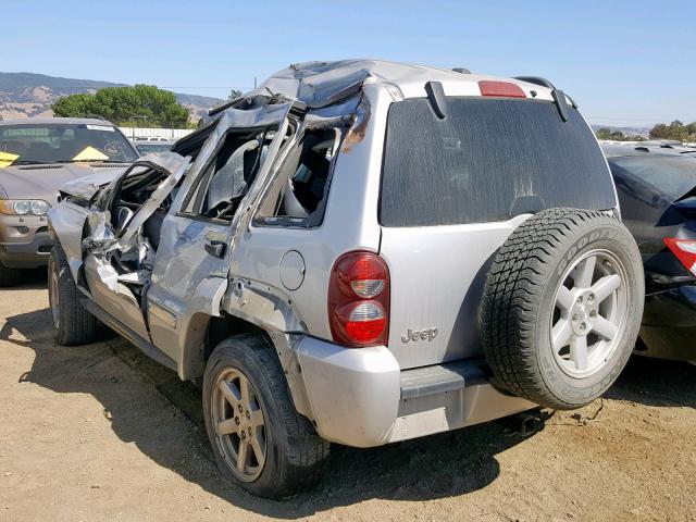 1J4GK58KX7W547810 - 2007 JEEP LIBERTY LI SILVER photo 3