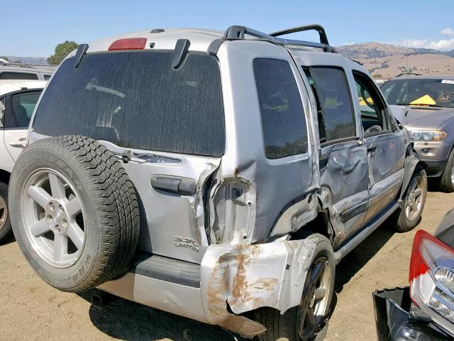 1J4GK58KX7W547810 - 2007 JEEP LIBERTY LI SILVER photo 4