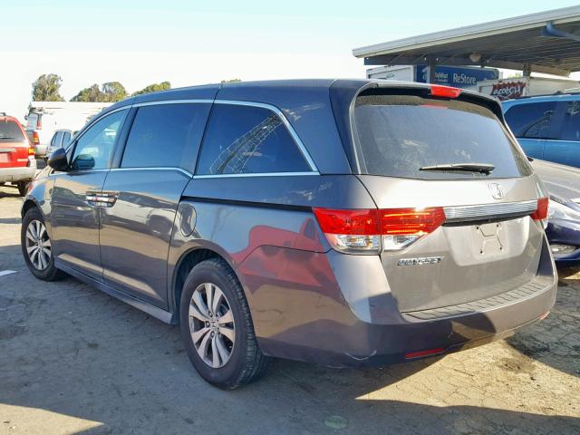 5FNRL5H60FB082598 - 2015 HONDA ODYSSEY EX GRAY photo 3