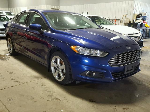 3FA6P0G75GR339474 - 2016 FORD FUSION S BLUE photo 1