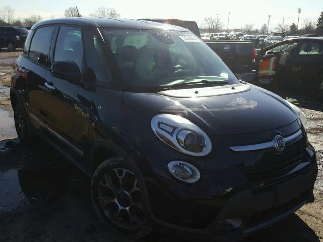 ZFBCFADH7EZ014081 - 2014 FIAT 500L TREKK BLACK photo 1