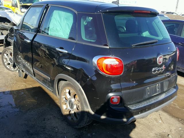 ZFBCFADH7EZ014081 - 2014 FIAT 500L TREKK BLACK photo 3