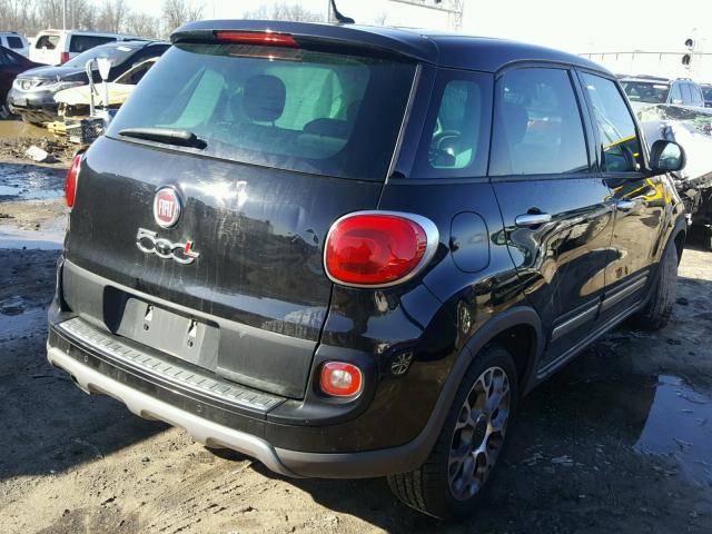 ZFBCFADH7EZ014081 - 2014 FIAT 500L TREKK BLACK photo 4