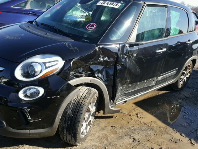 ZFBCFADH7EZ014081 - 2014 FIAT 500L TREKK BLACK photo 9