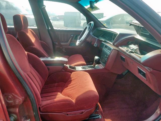 1G3WH54T4ND336383 - 1992 OLDSMOBILE CUTLASS SU BURGUNDY photo 5