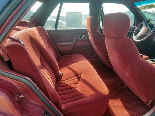 1G3WH54T4ND336383 - 1992 OLDSMOBILE CUTLASS SU BURGUNDY photo 6