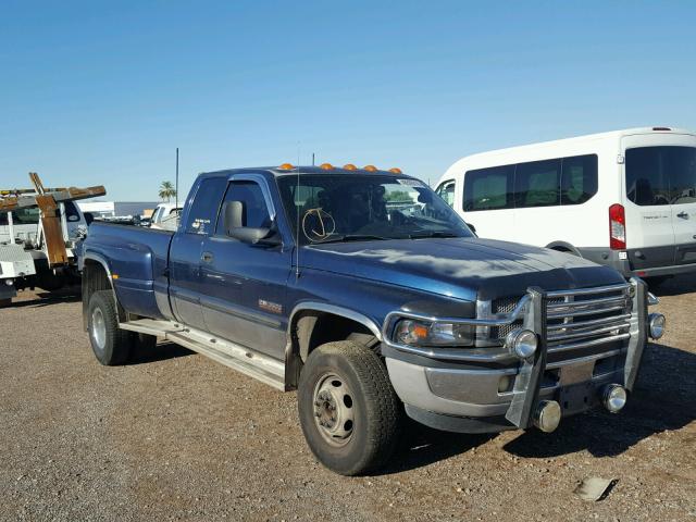 3B7MF33C32M274493 - 2002 DODGE RAM 3500 BLUE photo 1