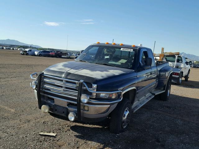 3B7MF33C32M274493 - 2002 DODGE RAM 3500 BLUE photo 2