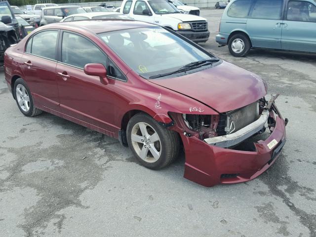 2HGFA1F63AH503075 - 2010 HONDA CIVIC BURGUNDY photo 1