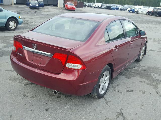 2HGFA1F63AH503075 - 2010 HONDA CIVIC BURGUNDY photo 4