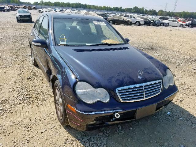 WDBRF61J32F193419 - 2002 MERCEDES-BENZ C 240 BLUE photo 1