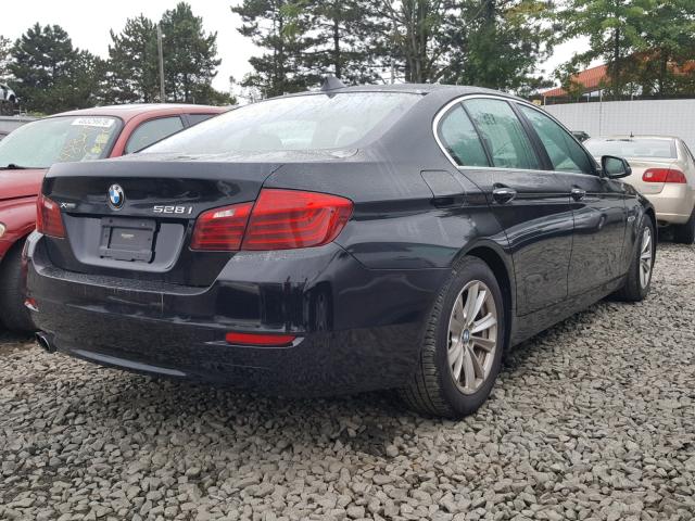 WBA5A7C52ED617593 - 2014 BMW 528 XI BLACK photo 4