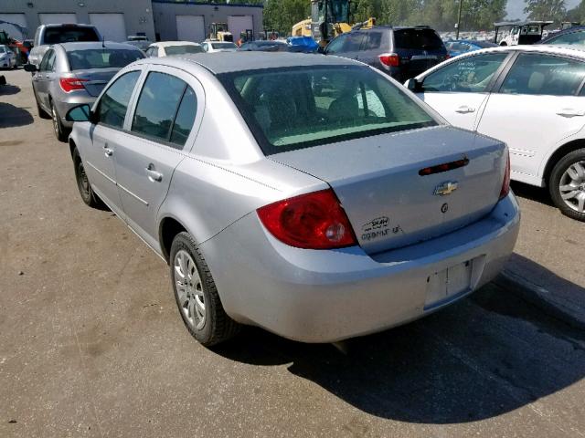 1G1AD5F56A7137373 - 2010 CHEVROLET COBALT 1LT SILVER photo 3