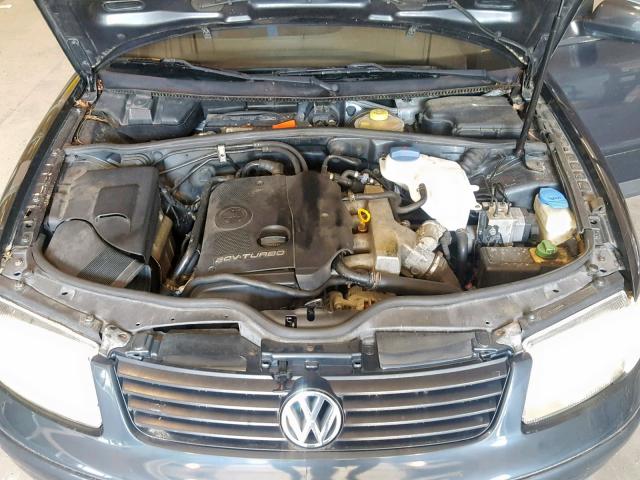 WVWHC63B11E006209 - 2001 VOLKSWAGEN PASSAT GLS BLUE photo 7