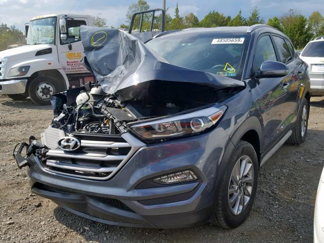 KM8J3CA4XHU496892 - 2017 HYUNDAI TUCSON LIM GRAY photo 2