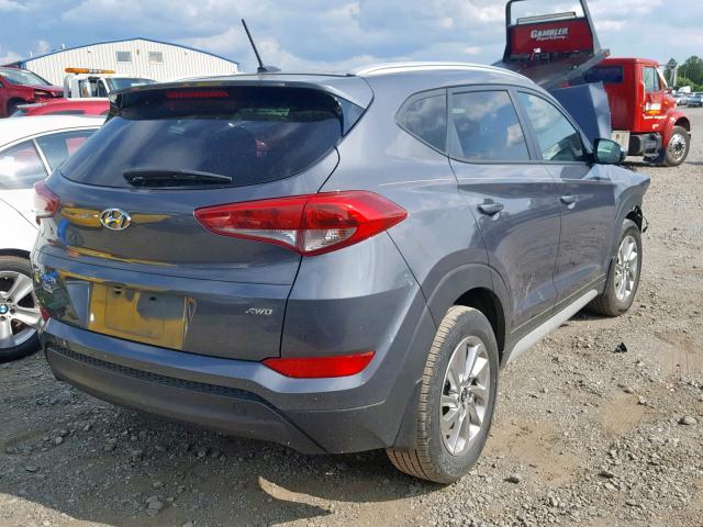 KM8J3CA4XHU496892 - 2017 HYUNDAI TUCSON LIM GRAY photo 4