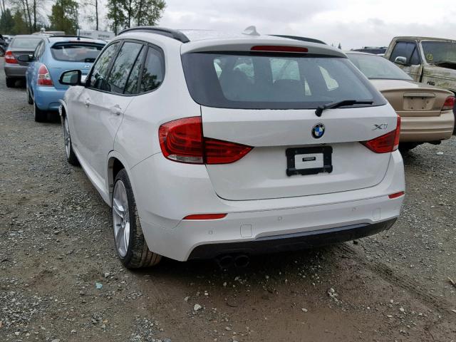 WBAVM5C52EVV91342 - 2014 BMW X1 XDRIVE3 WHITE photo 3