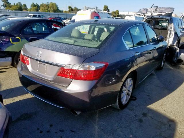 1HGCR2F82DA079894 - 2013 HONDA ACCORD EXL CHARCOAL photo 4