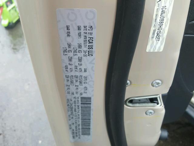 1C4NJDBB0HD154527 - 2017 JEEP COMPASS SP 棕色 照片 10