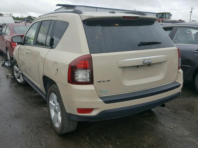 1C4NJDBB0HD154527 - 2017 JEEP COMPASS SP TAN photo 3