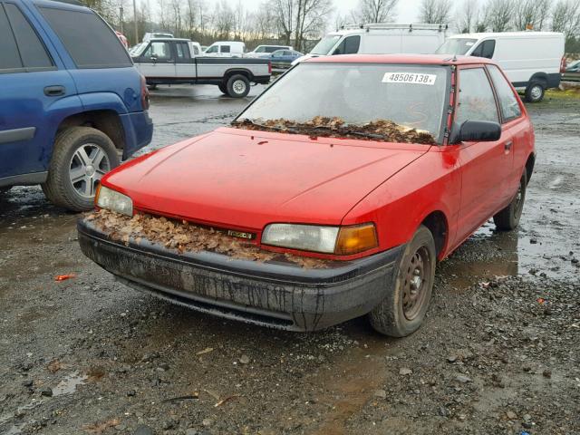 JM1BG2322M0276165 - 1991 MAZDA 323 BASE RED photo 2