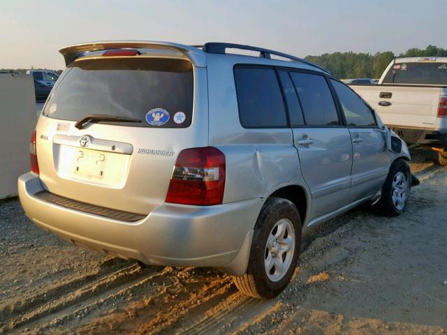 JTEGD21A170159184 - 2007 TOYOTA HIGHLANDER SILVER photo 4