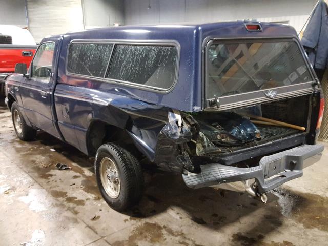 1FTCR10A1PPB21932 - 1993 FORD RANGER BLUE photo 3