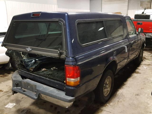 1FTCR10A1PPB21932 - 1993 FORD RANGER BLUE photo 4