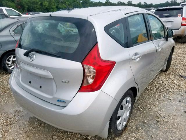 3N1CE2CP6EL395687 - 2014 NISSAN VERSA NOTE SILVER photo 4