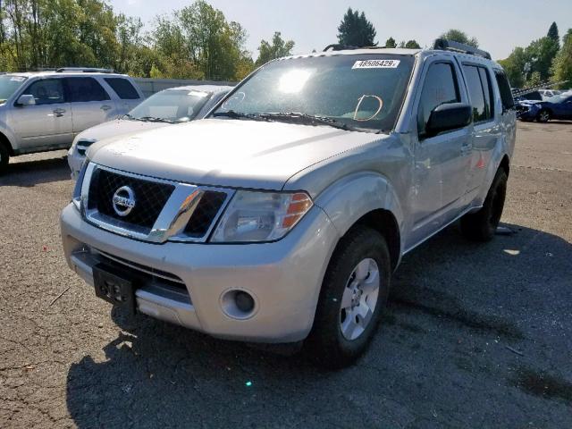 5N1AR18U09C618725 - 2009 NISSAN PATHFINDER SILVER photo 2