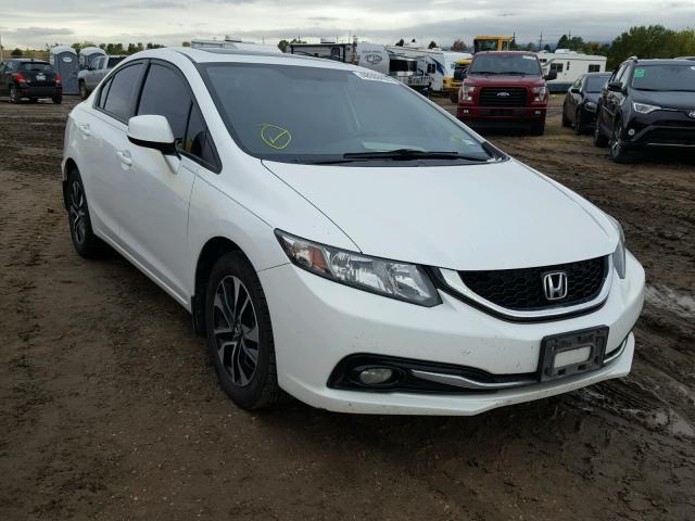 19XFB2F91DE043586 - 2013 HONDA CIVIC EXL WHITE photo 1