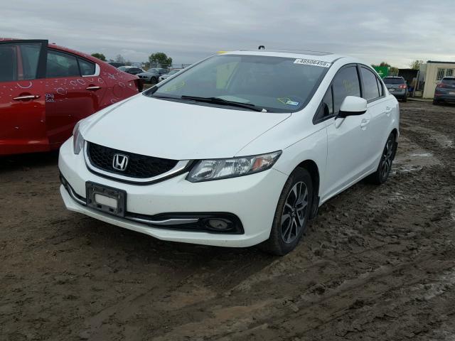 19XFB2F91DE043586 - 2013 HONDA CIVIC EXL WHITE photo 2