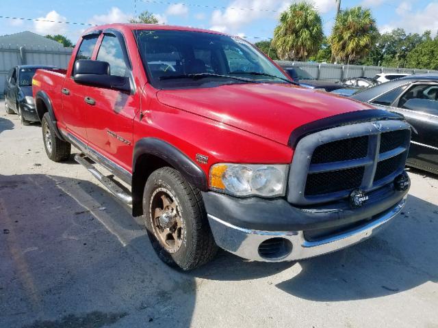 3D7KA28D93G838526 - 2003 DODGE RAM 2500 S წითელი ფოტო 1