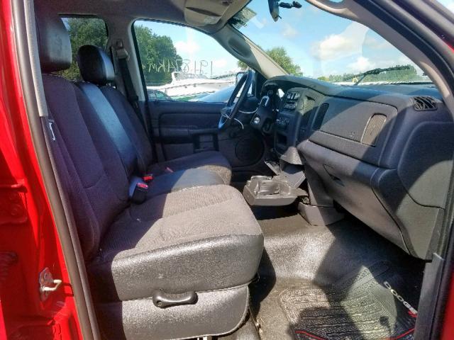 3D7KA28D93G838526 - 2003 DODGE RAM 2500 S წითელი ფოტო 5