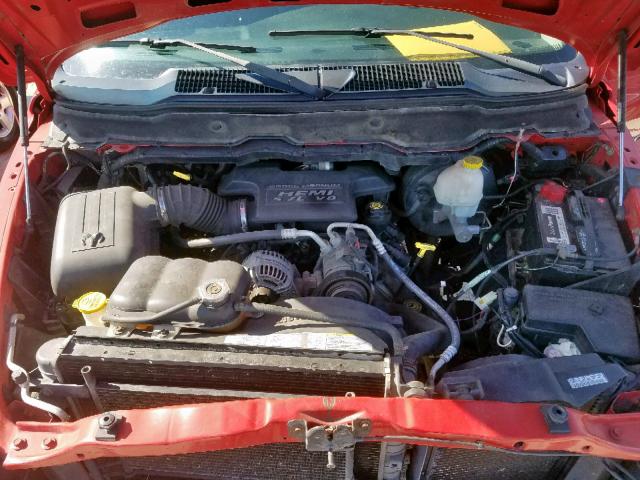 3D7KA28D93G838526 - 2003 DODGE RAM 2500 S წითელი ფოტო 7