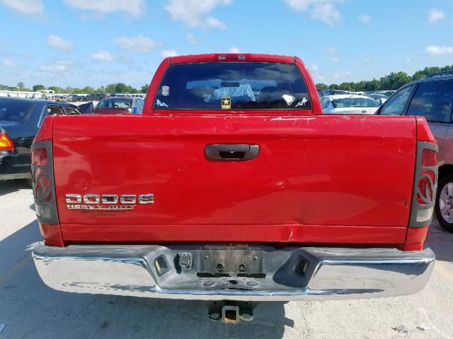 3D7KA28D93G838526 - 2003 DODGE RAM 2500 S წითელი ფოტო 9