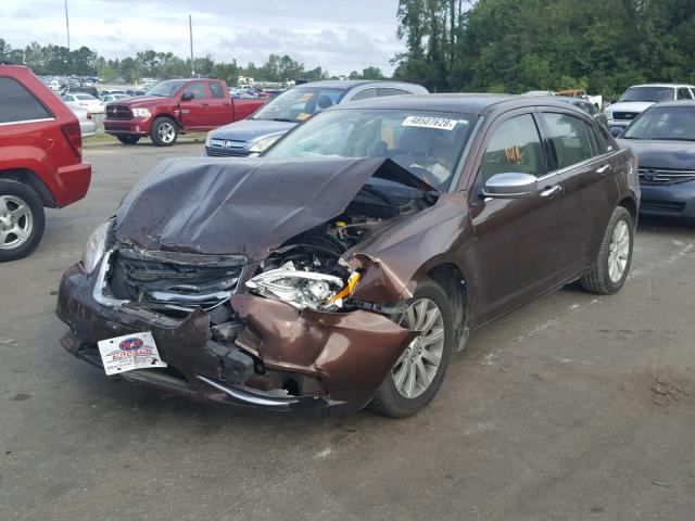 1C3CCBCG8DN555459 - 2013 CHRYSLER 200 LIMITE BROWN photo 2