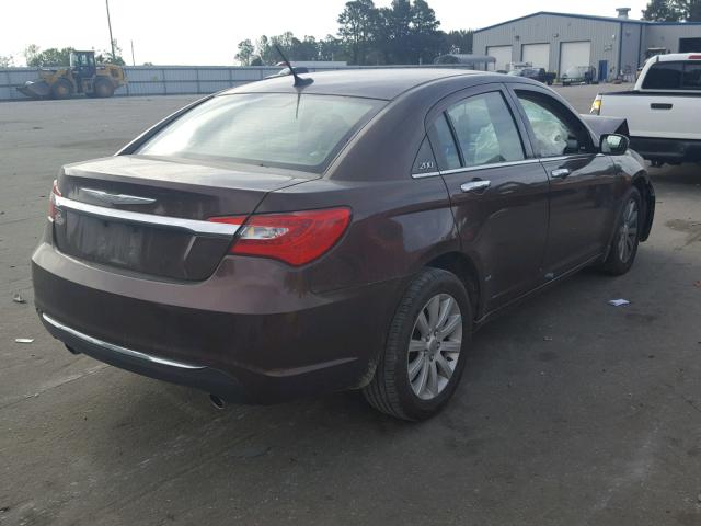 1C3CCBCG8DN555459 - 2013 CHRYSLER 200 LIMITE BROWN photo 4