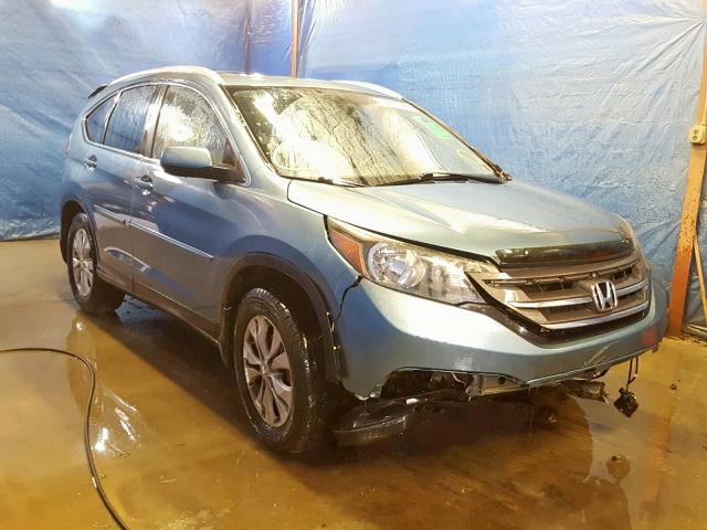 5J6RM4H72DL035951 - 2013 HONDA CR-V EXL BLUE photo 1