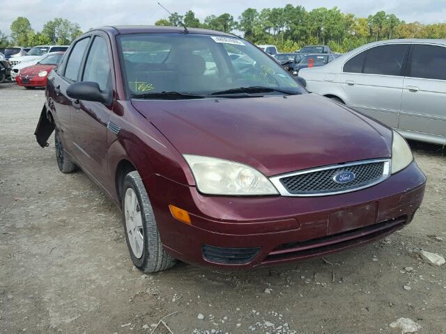 1FAFP34N17W191700 - 2007 FORD FOCUS ZX4 MAROON photo 1