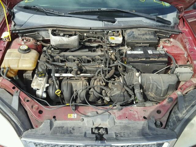 1FAFP34N17W191700 - 2007 FORD FOCUS ZX4 MAROON photo 7