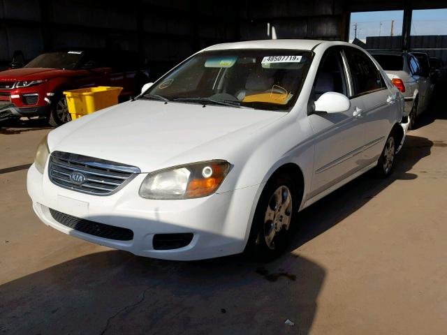 KNAFE222995663361 - 2009 KIA SPECTRA EX WHITE photo 2