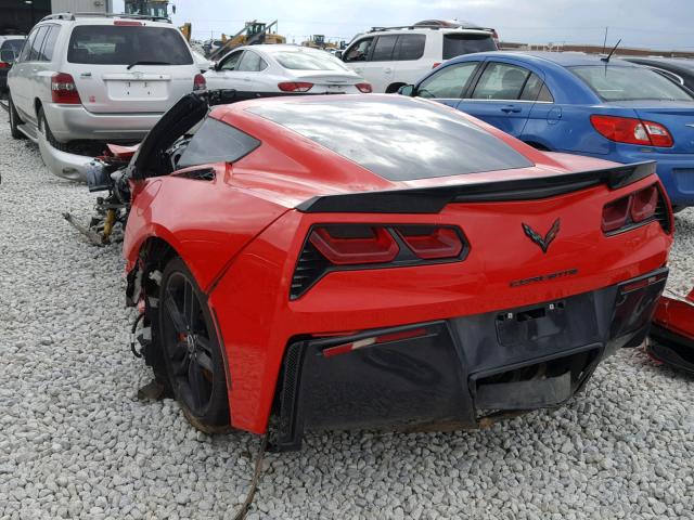 1G1YM2D78F5118733 - 2015 CHEVROLET CORVETTE S RED photo 3