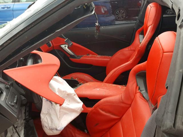 1G1YM2D78F5118733 - 2015 CHEVROLET CORVETTE S RED photo 5